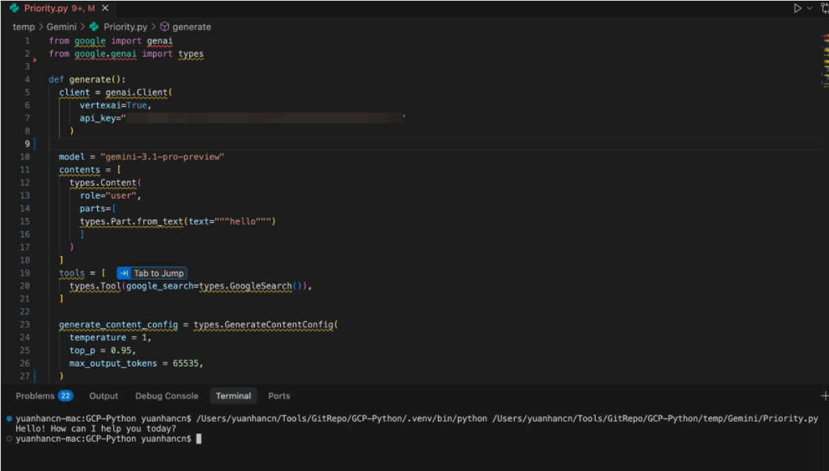 Code Running Normally with Unrestricted Key